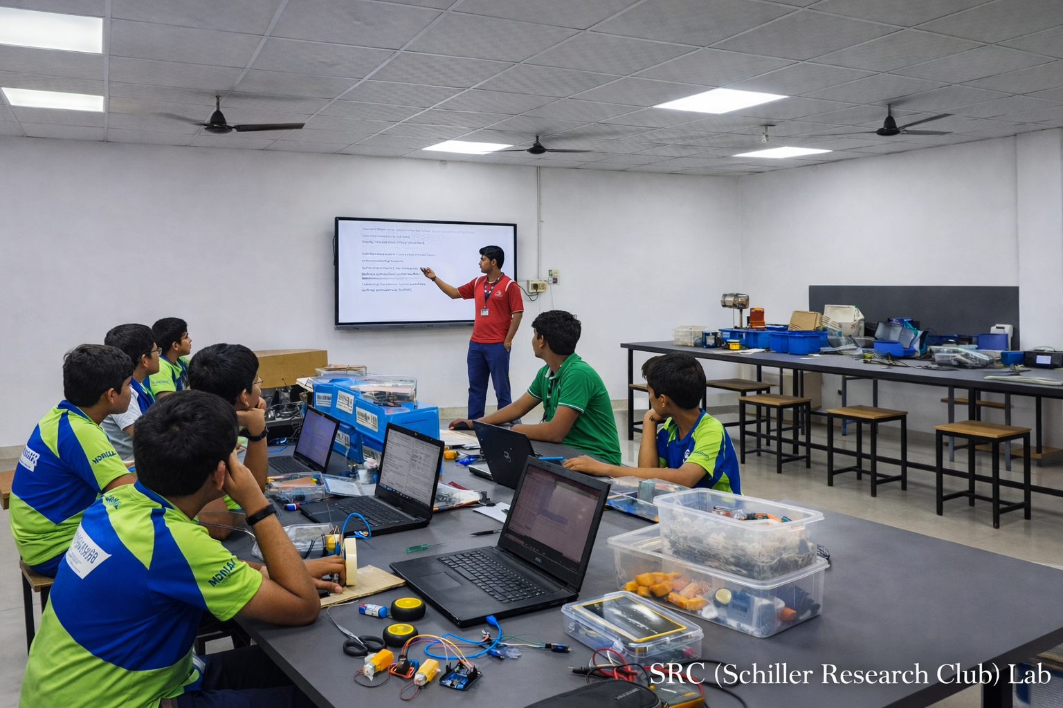 Schiller Research Club SRC Lab | Space research satellite robotics facility | Schiller Institute